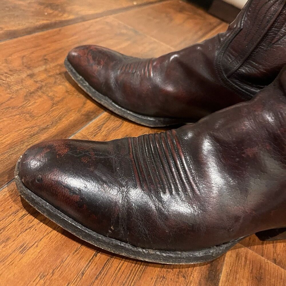 MENS LUCCHESE 2000 1483 WESTERN BOOTS SIZE 8.5D - Picture 10 of 14